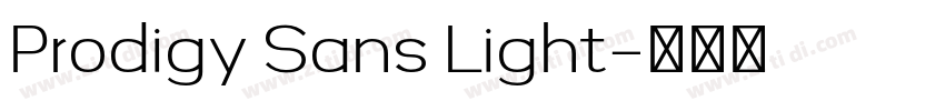 Prodigy Sans Light字体转换